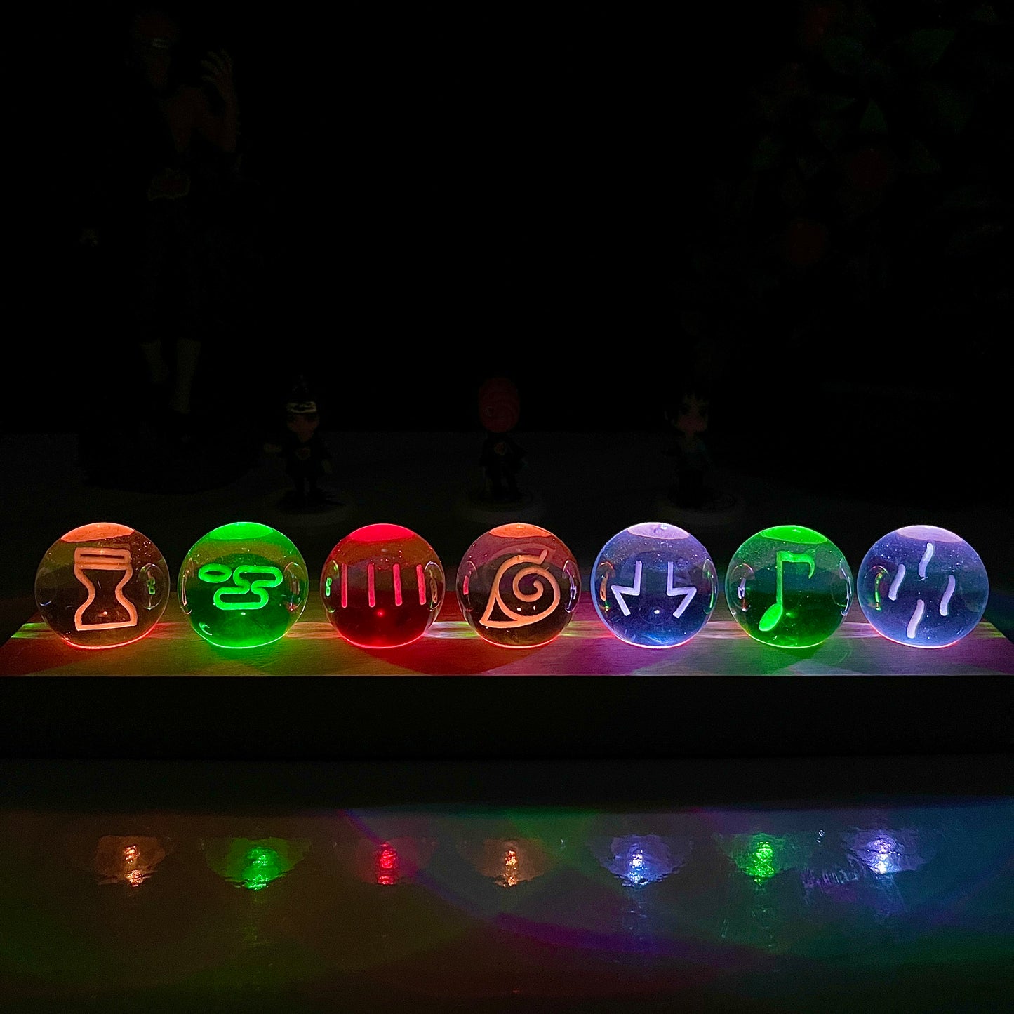 NINSHU ORBS - Glowing Naruto chakra Orbs Collection Display 