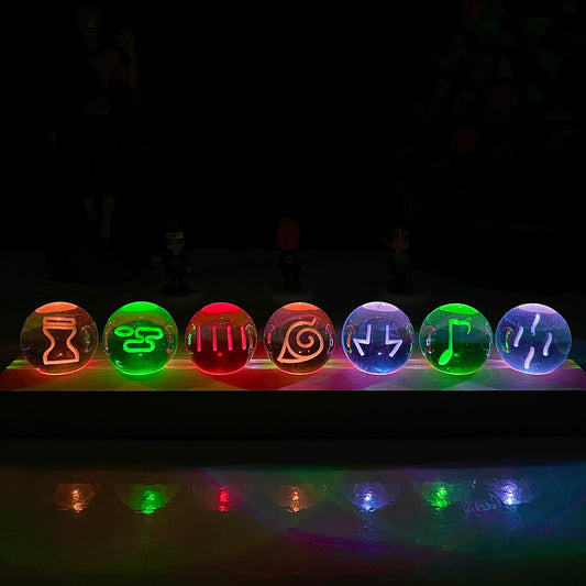 NINSHU ORBS - Glowing Naruto chakra Orbs Collection Display 